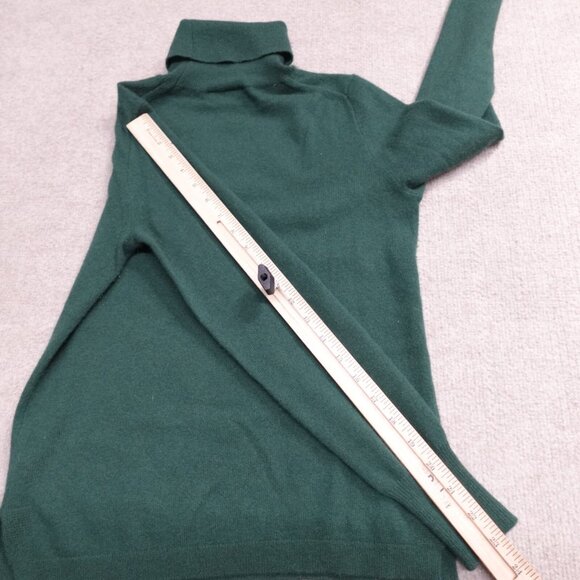 J.Crew Womens Sweater XS Green Solid Turtleneck Everyday Cashmere J6600 - Picture 8 of 9